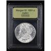 Image 4 : ***Auction Highlight*** 1891-p Morgan Dollar $1 Graded Choice+ Unc By USCG (fc)