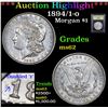 Image 1 : ***Auction Highlight*** 1894/1-o Morgan Dollar $1 Graded Select Unc By USCG (fc)