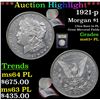 Image 1 : ***Auction Highlight*** 1921-p Morgan Dollar $1 Graded Select Unc+ PL By USCG (fc)