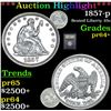 Image 1 : ***Auction Highlight*** 1857-p Seated Liberty Quarter 25c Graded Choice+ Proof By USCG (fc)