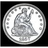 Image 2 : ***Auction Highlight*** 1857-p Seated Liberty Quarter 25c Graded Choice+ Proof By USCG (fc)