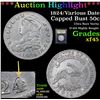 Image 1 : ***Auction Highlight*** 1824/Various Date Capped Bust Half Dollar 50c Graded xf+ By USCG (fc)
