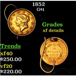 1852 G$1 1 Grades xf details
