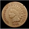Image 2 : 1870 Indian Cent 1c Grades vg+