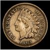 Image 2 : 1863 Indian Cent 1c Grades vf++
