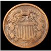 Image 2 : 1865 Two Cent Piece 2c Grades vf+
