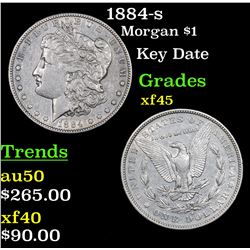 1884-s Morgan Dollar $1 Grades xf+