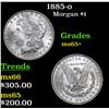 Image 1 : 1885-o Morgan Dollar $1 Grades GEM+ Unc