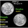 Image 1 : 1886-p Morgan Dollar $1 Grades GEM+ Unc