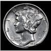 Image 2 : 1937-p Mercury Dime 10c Grades Choice AU