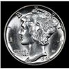 Image 2 : 1943-p Mercury Dime 10c Grades GEM++ Unc