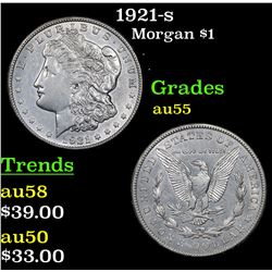 1921-s Morgan Dollar $1 Grades Choice AU
