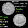 Image 1 : 1846-o Seated Half Dollar 50c Grades vf+
