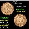 Image 1 : 1904 Indian Cent 1c Grades Choice+ Unc RD