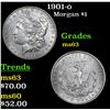 Image 1 : 1901-o Morgan Dollar $1 Grades Select Unc