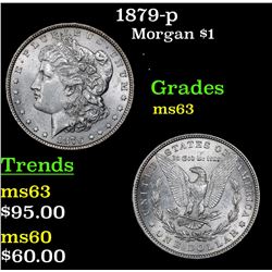 1879-p Morgan Dollar $1 Grades Select Unc