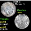 Image 1 : 1888-o Morgan Dollar $1 Grades Choice Unc