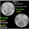 Image 1 : 1891-s Morgan Dollar $1 Grades Select Unc