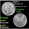 Image 1 : 1889-s Morgan Dollar $1 Grades Select Unc