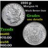 Image 1 : 1891-p Morgan Dollar $1 Grades Unc Details