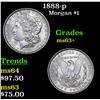 Image 1 : 1888-p Morgan Dollar $1 Grades Select+ Unc