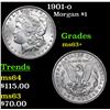 Image 1 : 1901-o Morgan Dollar $1 Grades Select+ Unc