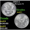 Image 1 : 1882-o Morgan Dollar $1 Grades Select+ Unc