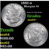 Image 1 : 1881-o Morgan Dollar $1 Grades Select+ Unc