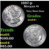 Image 1 : 1887-p Morgan Dollar $1 Grades Choice+ Unc