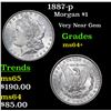 Image 1 : 1887-p Morgan Dollar $1 Grades Choice+ Unc