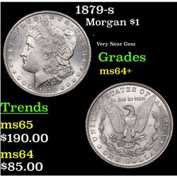 1879-s Morgan Dollar $1 Grades Choice+ Unc