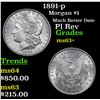 Image 1 : 1891-p Morgan Dollar $1 Grades Select+ Unc