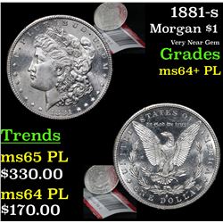 1881-s Morgan Dollar $1 Grades Choice Unc+ PL