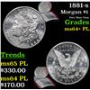 Image 1 : 1881-s Morgan Dollar $1 Grades Choice Unc+ PL