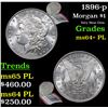Image 1 : 1896-p Morgan Dollar $1 Grades Choice Unc+ PL