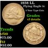 Image 1 : 1858 LL Flying Eagle Cent 1c Grades vf details