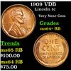 Image 1 : 1909 VDB Lincoln Cent 1c Grades Choice+ Unc RB