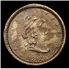 Image 3 : 1863 Turban Liberty Civil War Token 1c Grades vf+