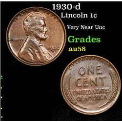 1930-d Lincoln Cent 1c Grades Choice AU/BU Slider