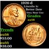 Image 1 : 1926-d Lincoln Cent 1c Grades Choice AU/BU Slider