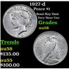 Image 1 : 1927-d Peace Dollar $1 Grades Choice AU/BU Slider