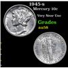 Image 1 : 1945-s Mercury Dime 10c Grades Choice AU/BU Slider