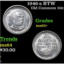 1946-s BTW Old Commem Half Dollar 50c Grades Select+ Unc