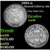 Image 1 : 1891-o Seated Liberty Dime 10c Grades Choice AU/BU Slider