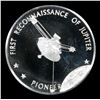 Image 2 : America In Sapce First Reconnaissance Of Jupiter 1oz. .925 Sterling Silver Round Grades