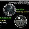 Image 1 : America In Sapce First Satellite Equipped With Discos 1oz. .925 Sterling Silver Round Grades