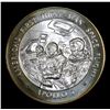 Image 2 : America In Sapce Americas First Three Man Space Flight 1oz. .925 Sterling Silver Round Grades