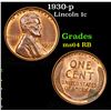 Image 1 : 1930-p Lincoln Cent 1c Grades select Unc+ rd