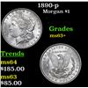 Image 1 : 1890-p Morgan Dollar $1 Grades select Unc
