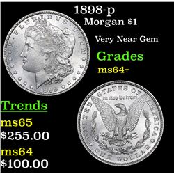 1898-p Morgan Dollar $1 Grades select Unc